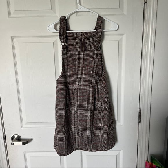 Dresses & Skirts - Brown and Gray Sleeveless Square Neck Midi Sundress